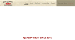 Desktop Screenshot of columbiafruit.com